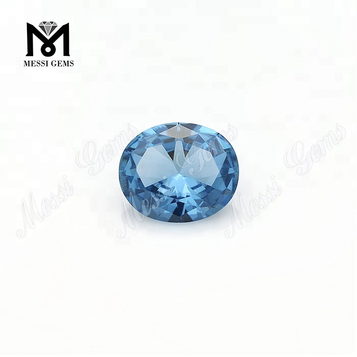 Engrospris Oval 6x8mm Syntetisk 106# Blå Spinelsten