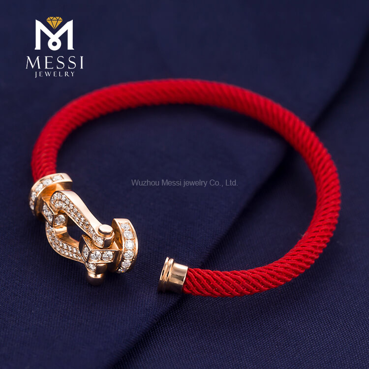 Moissanite armbånd rosa guld Kvinder smykker gavekæde fest Unisex OEM fashionable armbånd